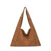 PU Leather Suede Rivet Shoulder Bags Retro American Style Fashion Design Locomotive Style Underarm Bag Korean Style