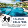 4 Pack Practical Sturdy Plastic Drain Plugs Replacement Parts With O Rings Accessory With Pool Pump and Water Systems