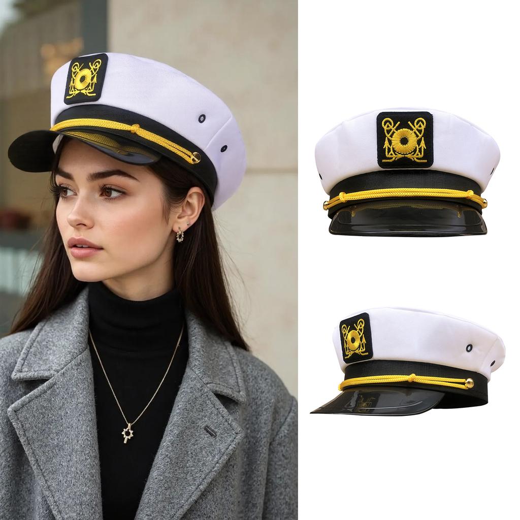 Sailor Captain Hat for Stage Sailor Party Cosplay Costume Masquerades Captain Hat for Halloween Party