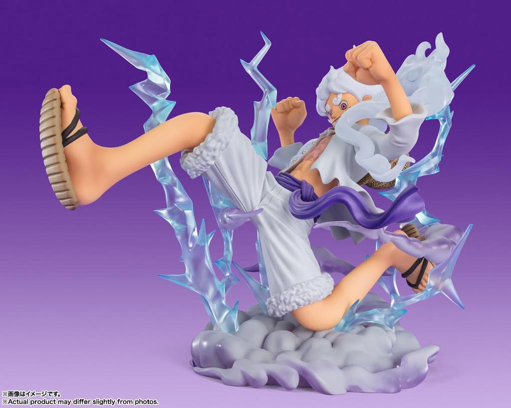 TAMASHII NATIONS Figuarts ZERO ONE PIECE [Super Fierce Battle] Monkey D. Luffy - Gear 5 "Giant" - PVC & ABS Painted Complete Figure