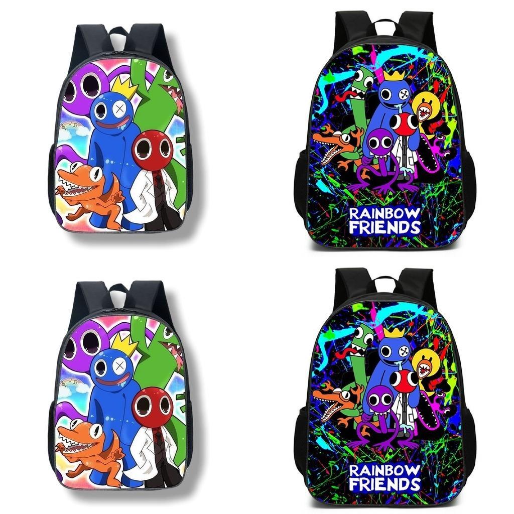 Colorful Roblox Rainbow Friends School Backpack With Breathable Nylon Material