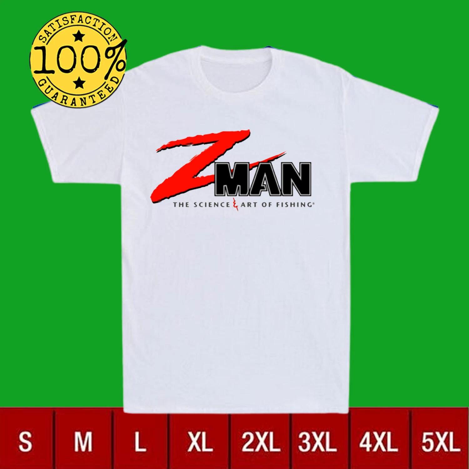 Z-Man Fishing Logo T-Shirt Funny S-5XL M