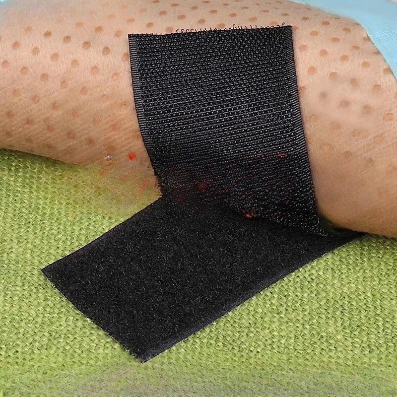 3/25Meter Starkes Selbstklebendes Klettband Haken und Schlaufe Schwarz Weiß Nylon Klettband Klebeband mit Starkem Kleber 25/30/50MM