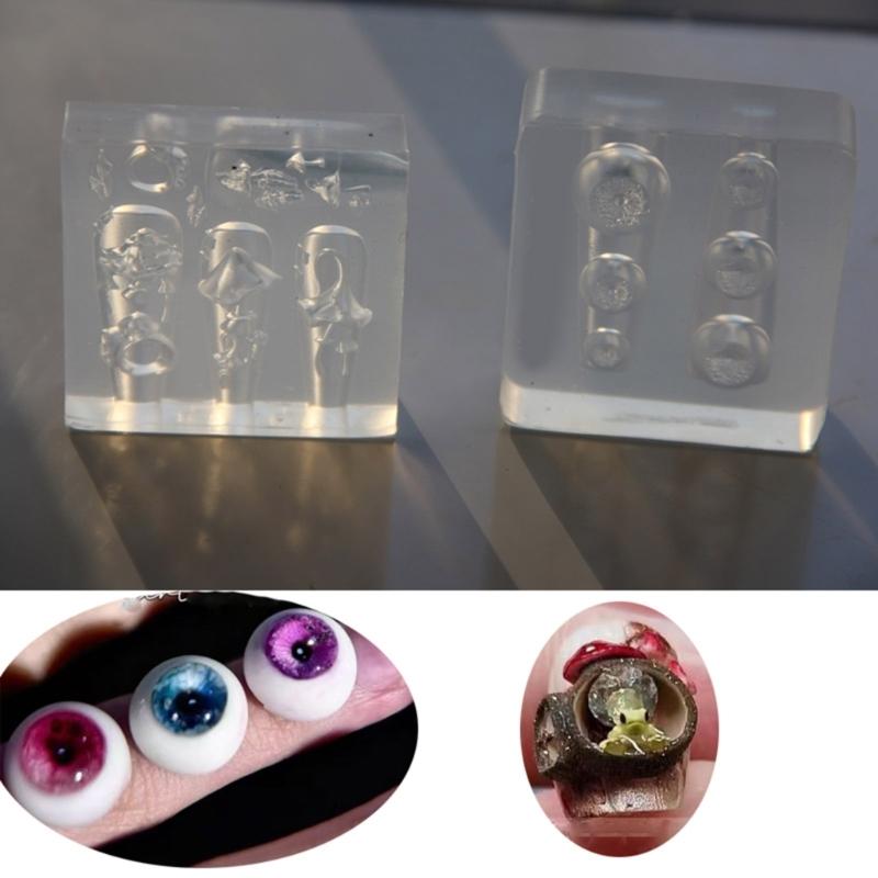 Reusable Nail Casting Mold Nail Charm Silicone Mold Halloween Themed Stereoscopic Carving Nail Art Jewelry Tool