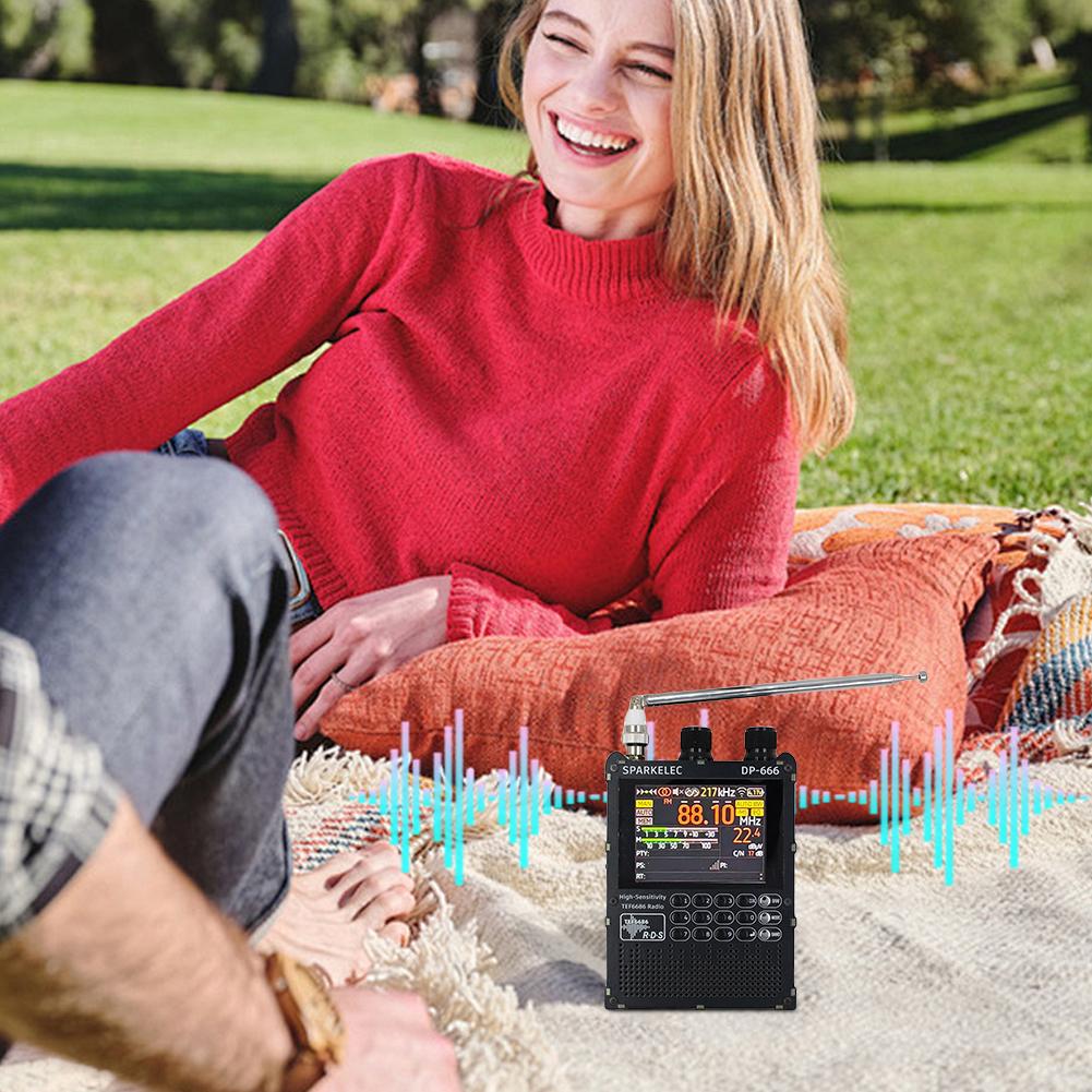 DP-666 TEF6686 High Sensitivity Full Band FM AM Short Wave Radio with LCD Display FM/LW/MW/SW Full Band Radio