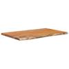 Table Top 60 x 40 x 2.5 cm Rectangular Solid Acacia Wood Live Edge