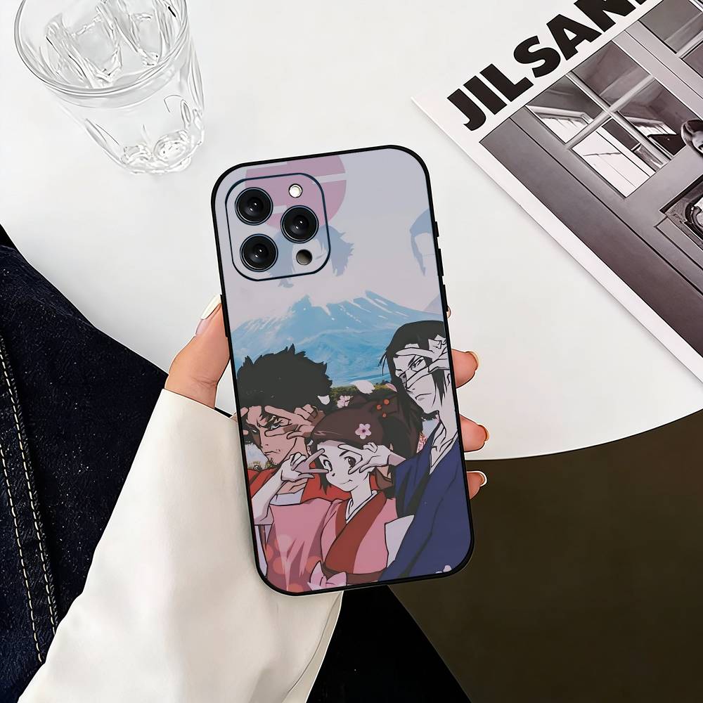 S-Samurai Champloo Anime Phone Case Silicone Soft For IPhone 17 16 15 14 13 12 11 X XR Plus Pro Max Plus