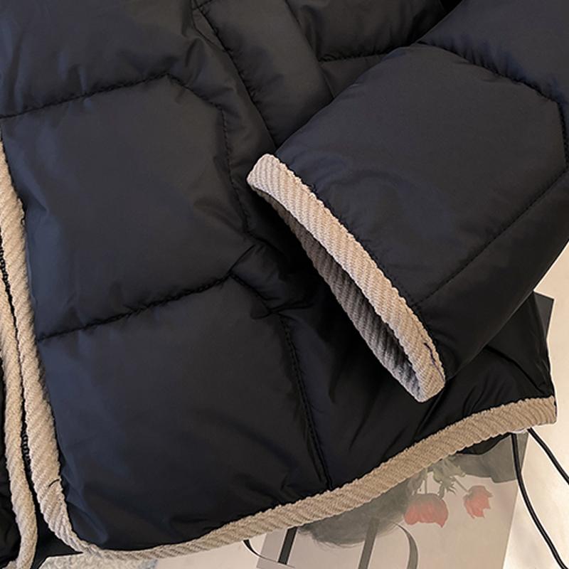 Jachete de Iarnă la Modă Femei Parkas Scurte Fermoar Groase Călduroase Casual Paltoane de Damă