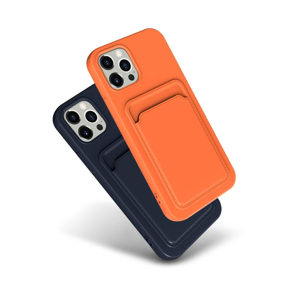 Push Card Slot Matte Soft TPU Bumper Case for IPhone 16 15 14 13 12 11 Pro Max Plus Mini X XS XR Max Shockproof Wallet Cover