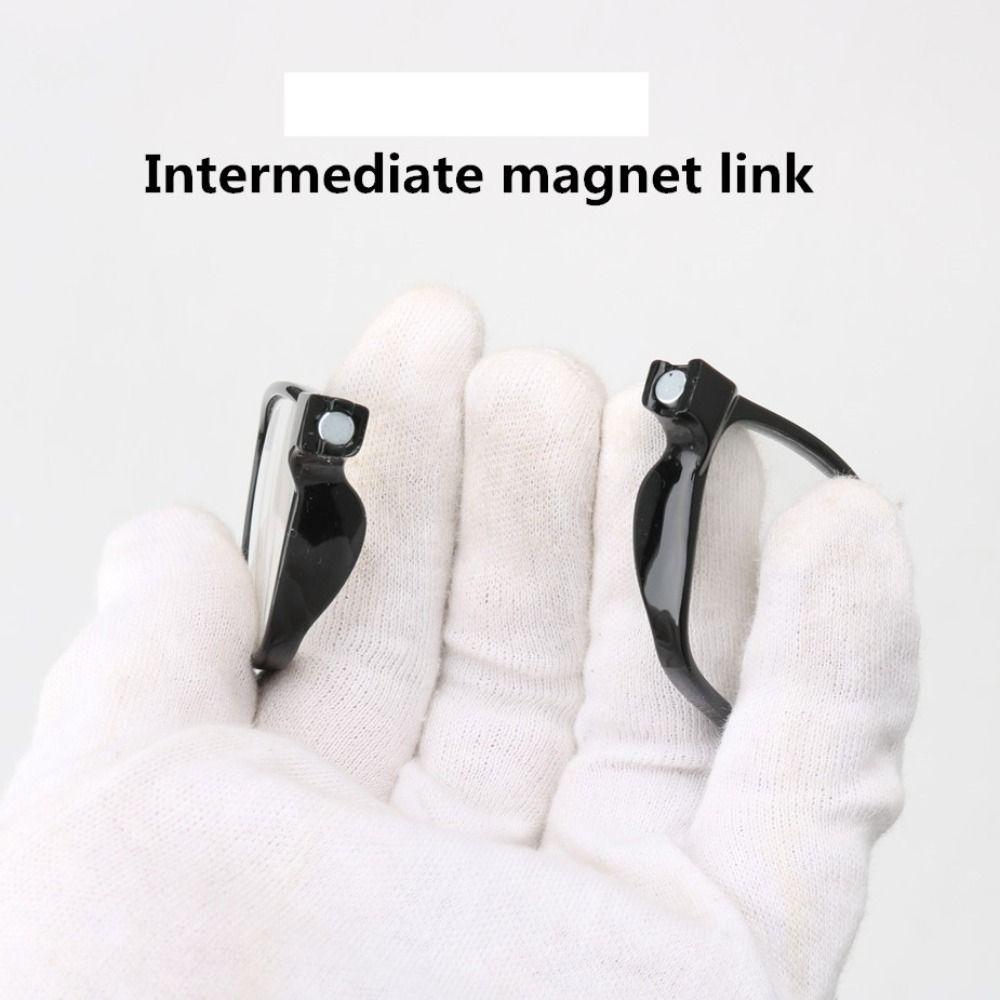 Magnetic Anti-Blue Light Reading Glasses Alloy Optical Spectacle Eyeglass Eye Protection