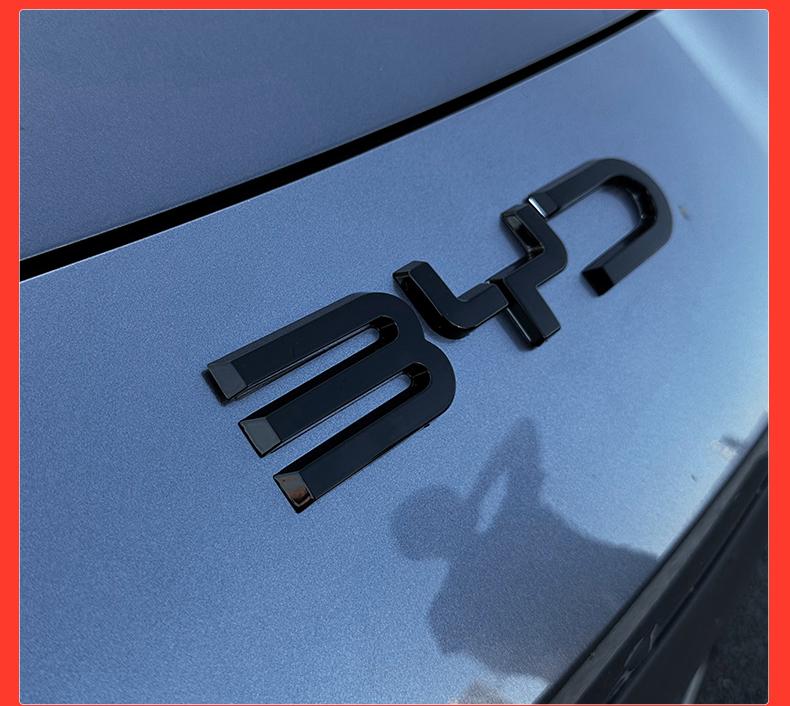 For BYD Seal 06 GT Front And Rear Emblem Blackening Modification Front Head Emblem Decal Glossy Black Rear Emblem