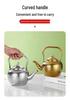 Bobo Pot Hammered Stainless Steel Teapot with Strainer - Vintage Middle Eastern Spherical Design for Restaurant and Home Use