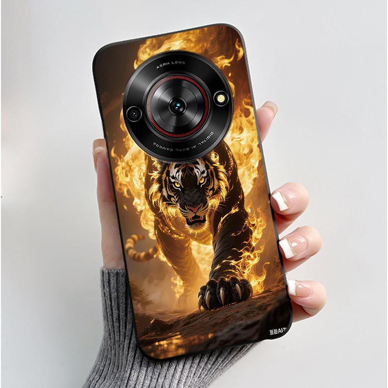 Phone Casing For ZTE Blade A75 5G Z2357N Nubia Focus 5G Case Luxury Dragon Cute Cool Boys Girls Black Soft TPU Back Shell Cover