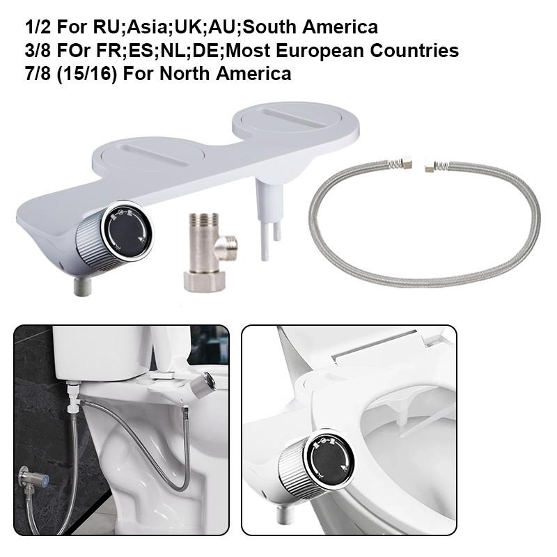 

Биде для ванной комнаты, сиденье для унитаза, распылитель свежей воды, женский набор для мытья, регулировка давления воды, аксессуары для ванны, распылитель 1/2