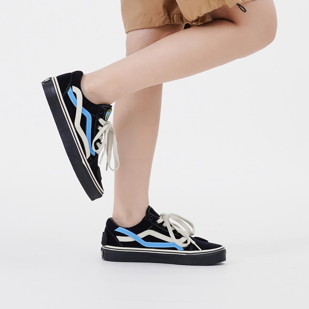 Vans Old Skool Taka Hayashi Suede Collaboration Low Top Skate Shoes Unisex Sneaker Black VN0A3WKTBLK