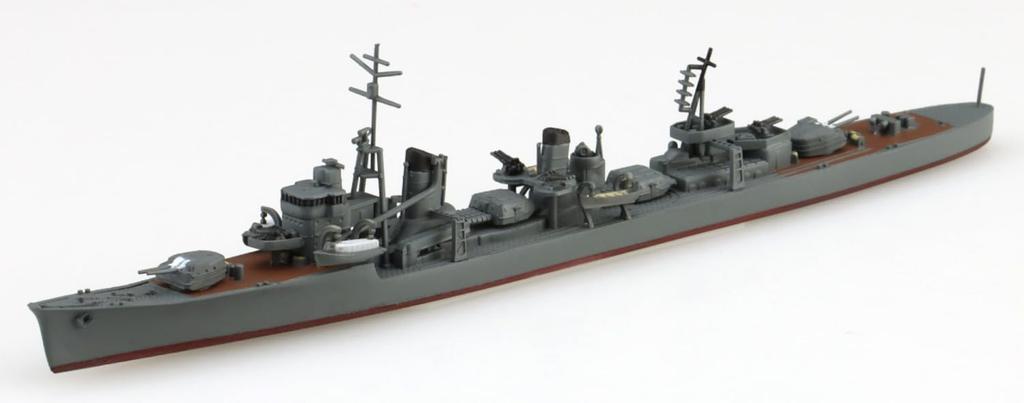 Aoshima Bunka Kyozai Waterline Series 469 Japanese Navy Destroyer Shiranui Plastic Model Ship 1/700 No.