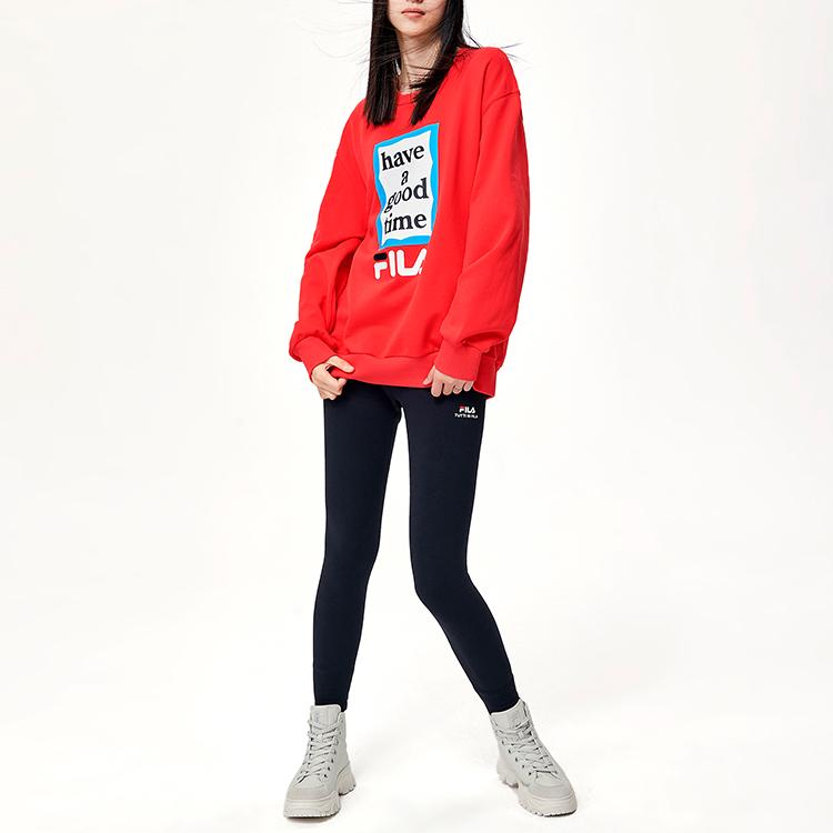 New FILA x Have A Good Time Have A Good Time Collection Sweatshirt Unisex Passion Red F11U149204F-RD