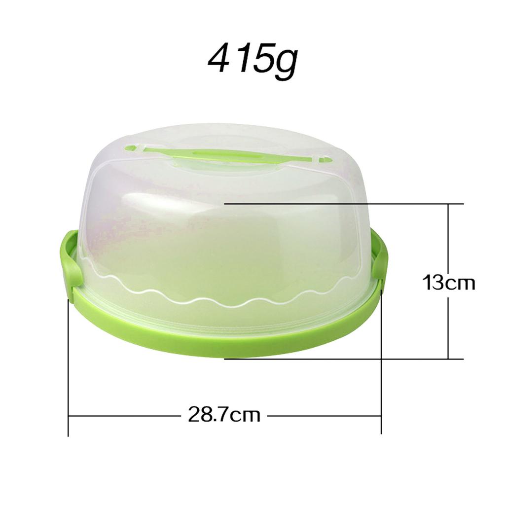 Plastic Cake Box with Foldable Handle Pastry Storage Boxes Dessert Container Cover Case Serving Tray for Travel Cake Acce