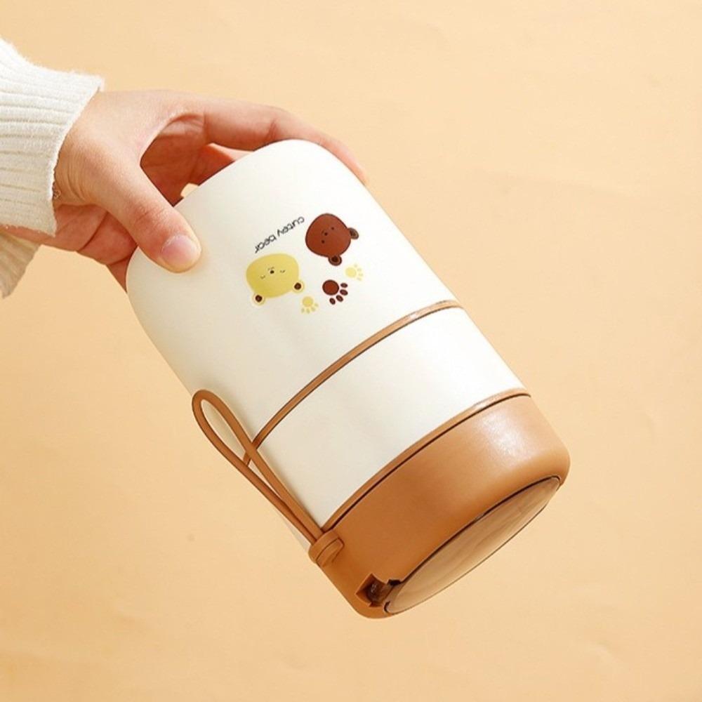 680ml Thermal Lunch Box with Spoon Thermal Jar Food Container Insulated Food Container  Home Use