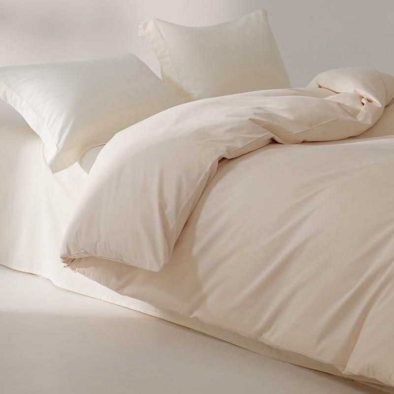 Xinjiang Long-Staple Pure Cotton Brushed Quilt Cover - Warm, Solid Color, Simple Design for Winter (Single/Double)