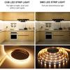COB LED Strip Light Warm White High Bright LED Strips with 2400LEDs RF Remote and UL Power Ply 3000K Dimmable LED Lights for Be