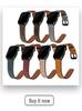 Compatible Silicone Leather Straps for Apple Watch Series 3-8