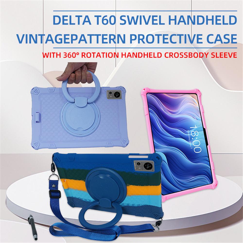 360 Grad Drehbar Weiche Silikonhülle Für Teclast T60 12 Zoll 2025 Vollkörperschutz Stoßfest Ständer Tablet-Hülle