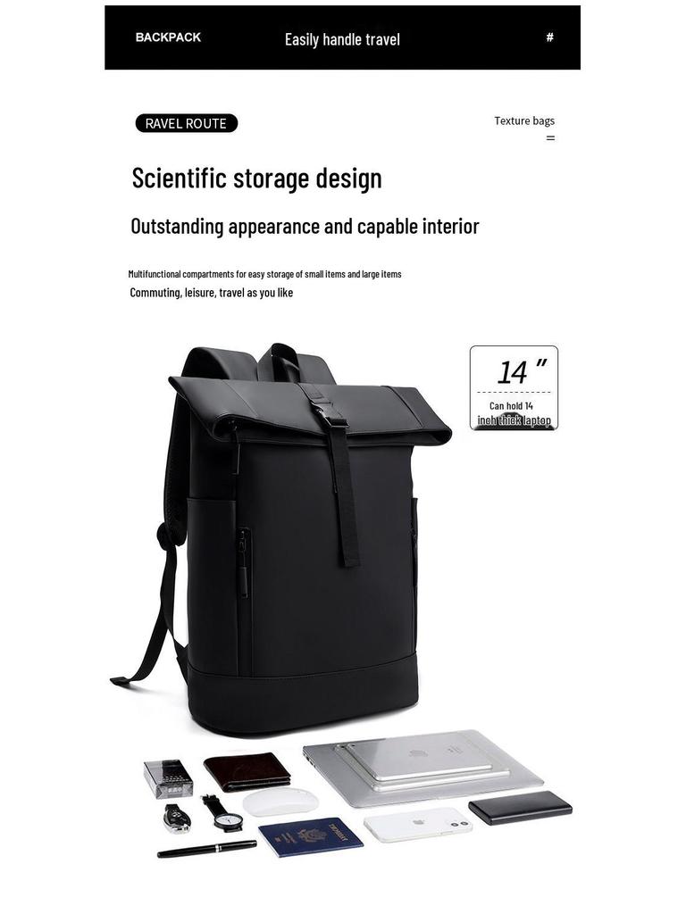 Anti-Theft USB Charging Backpack - Laptop Bag for Students and Men