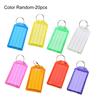 20 ks plastových přívěsků na klíče se štítkem Lehký popisovatelný odnímatelný kroužek na klíče Štítek s lehkým barevným uspořádáním klíčů