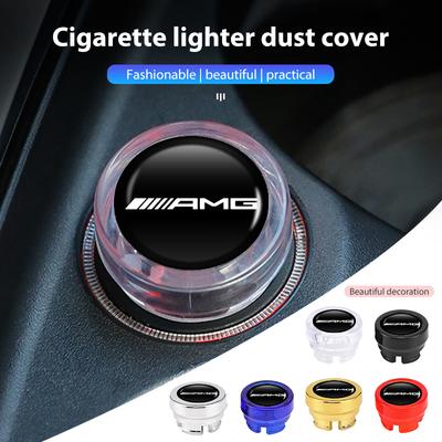 Car Cigarette Lighter Cover Button Protector Dust Cap Auto Accessories For Mercedes Benz AMG W204 W205 W203 W211 W201 W210 W108 Q5