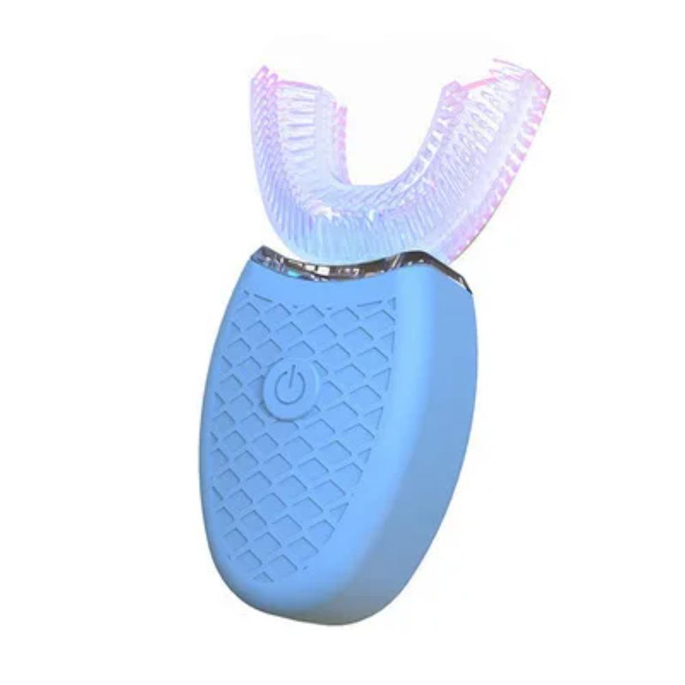 Periuță de dinți tip U, 360 de grade, cu cap inteligent de silicon, periuță de dinți electrică sonică, încărcare automată prin USB, periuță de dinți impermeabilă
