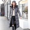 Women Winter Hooded Fur Collar Jacket Coat Parka Thicken Warm Long Chaqueta Slim Zipper Pocket Solid Color