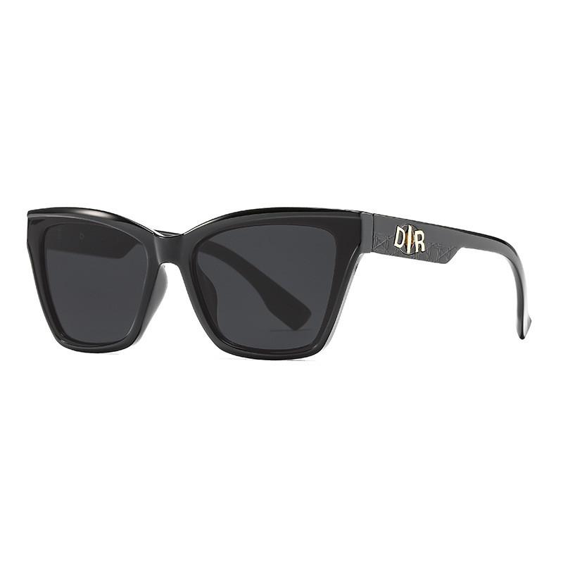 Stylish Cat Eye Sunglasses For Women With Anti Ultraviolet Coating For Driving And Party чёрный