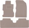 Beige Velours-Fußmatten für: Honda Civic VII Limousine (2001-2005)
