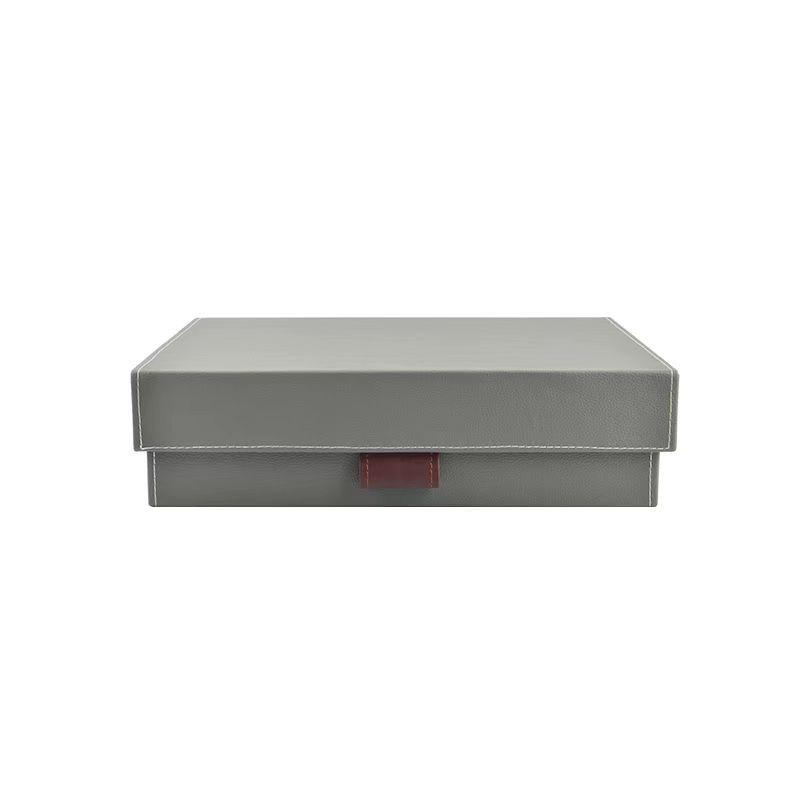 Modern Italian Minimalist Faux Leather Storage Box for Sample Rooms & Exhibitions