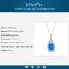Tancise Trendy  Silver Necklace Pendant for Women Wedding Engagement Party Jewelry