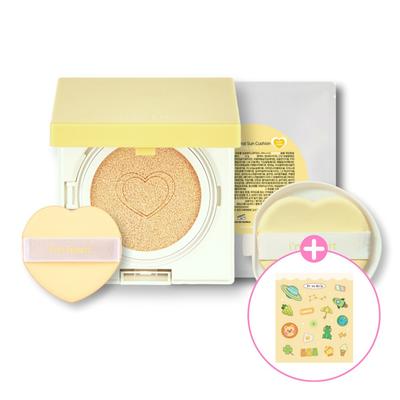 [1+1] Od Kids Lucky Naturalny Sun Cushion + Wkład Beżowy Krem do Opalania dla Maluchów, Dzieci i Uczniów Szkoły Podstawowej