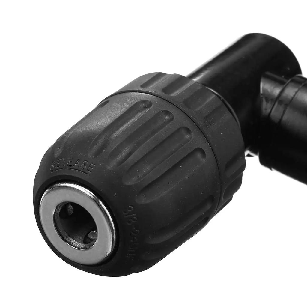 90 Degree Right Angle Drill Bend Extension Adaptor Right Angle Electric drill Keyless three-jaw chuck corner Impact Adapter