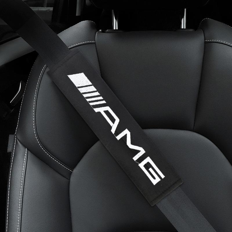 Car Seat Belt Protect Shoulder Pads Safety Handle Cover Headrest Neck Pillow for Mercedes benz W203 W204 W205 W210 W211 GLC CLA