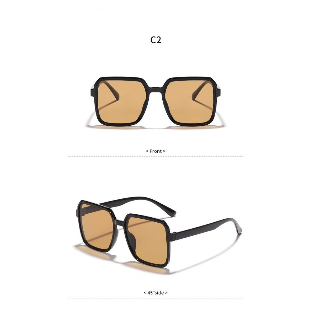 New fashion sunglasses women's square sunglasses plain and versatile ins simple classic sunglasses