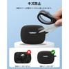 JBL Wave Beam 2 for Case YAJOJO Wireless Earphones Charging Case Cover With Carabiner and Key Chain Silicone Protective Case Fall Prevention