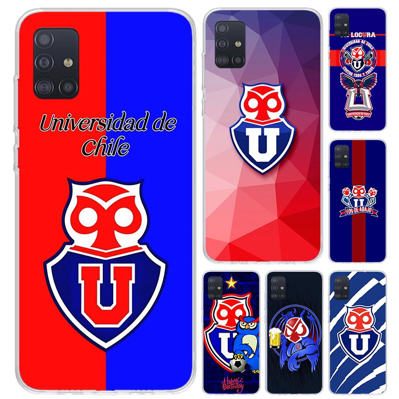 De Chile U-University Logo Phone Case for Samsung Galaxy A52 A32 A22 A12 A02S A50S A30S A10S Note 20 Ultra 10 Plus S10 A31 A20 A