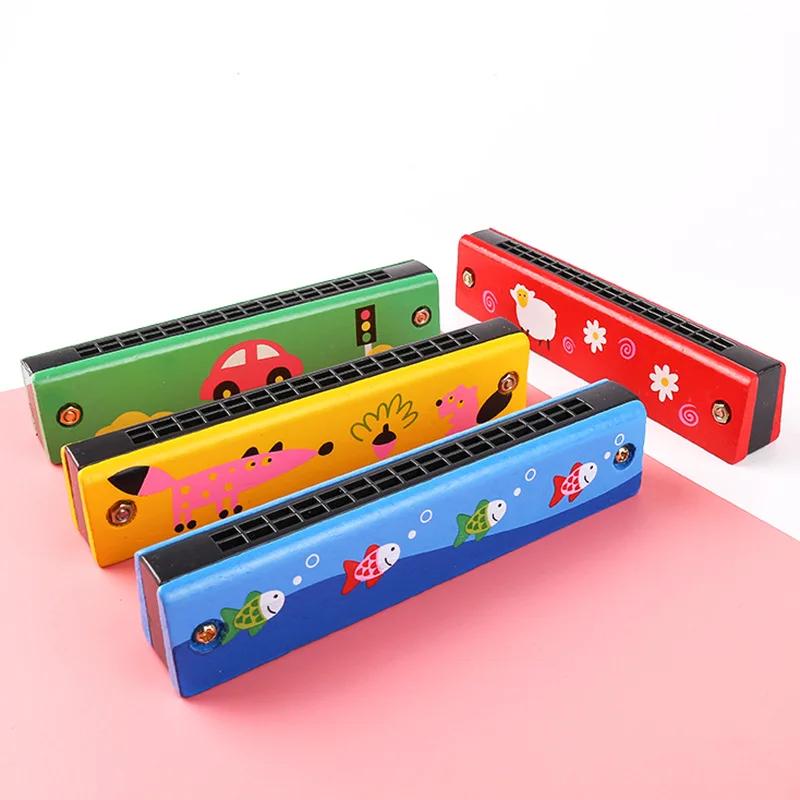 Children s Cartoon Harmonica 16 Holes Educational Musical Instrument Toy for Kids Ideal Montessori Gift and Learning Tool