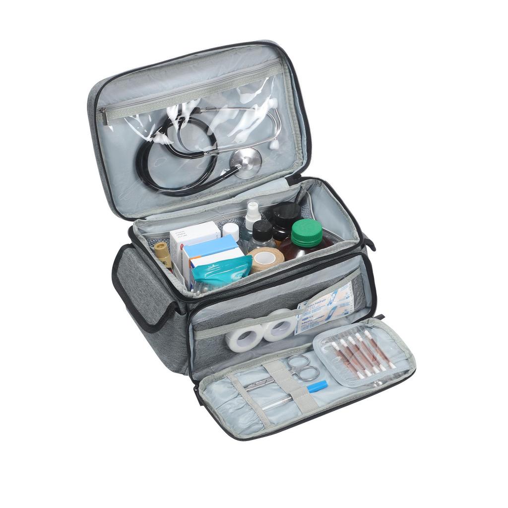 Portable Family First Aid Medicine Organizer Bag