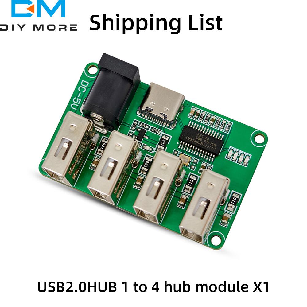 DC 5V USB 2.0 Hub PH2.0 Interface HUB Module Module One to Four Divider 1-to-4 Hub Module