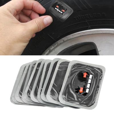 10 Piezas 85x120mm Coche Neumático de Goma Parche Reparación Pinchazo Parches Sin Cámara