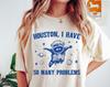 Houston Mam Tak Wiele Problemów Koszulka, Zabawna Vintage Koszulka z Szopem, Szop Kosmiczna Koszulka, Koszulka Unisex Comfort Colors, Koszulka z Retro Grafiką