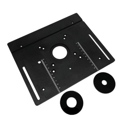 Frästisch Einlegeplatte Aluminiumlegierung Holzfräsen Klappbrett Trimmmaschine Gravur