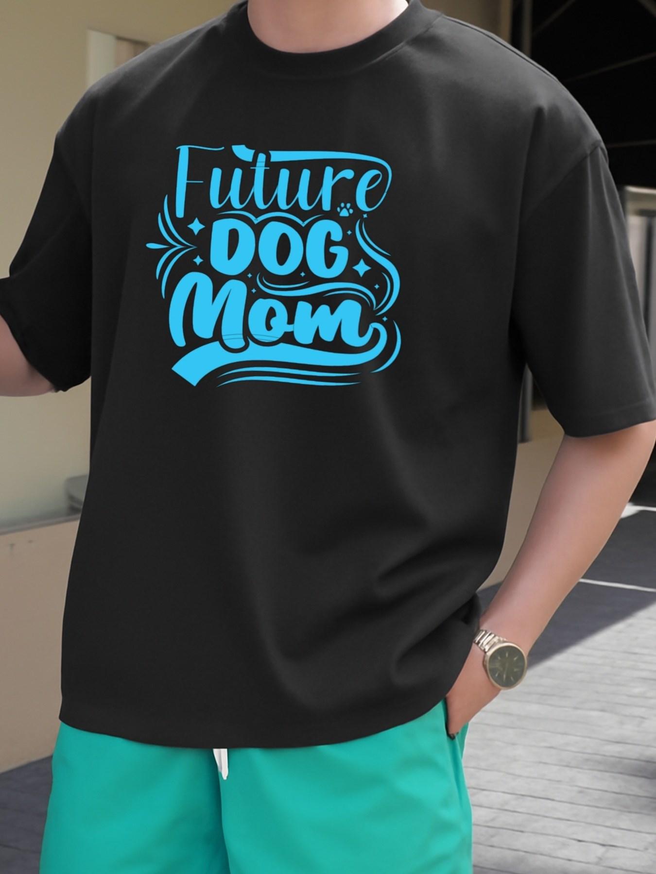 Men s T-Shirt Y2K Future Dog Mom Black L