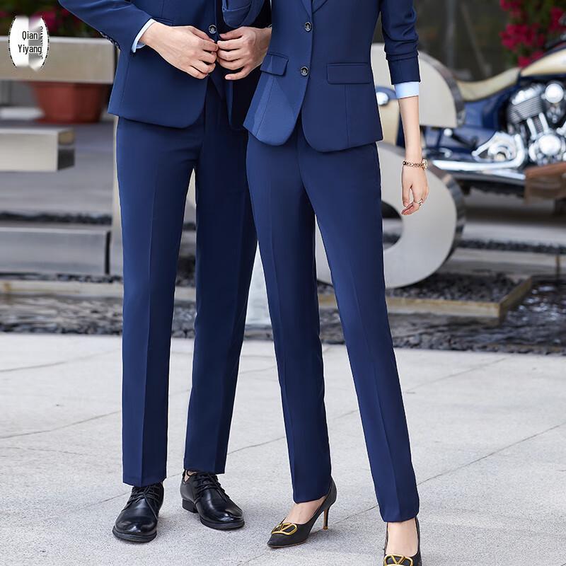 Men s Business Casual Straight-Leg Trousers XL